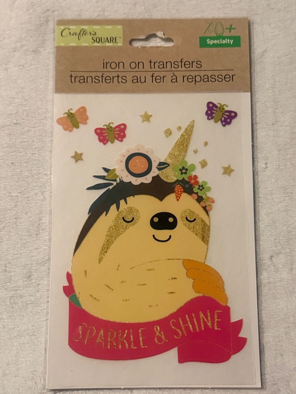 💜 Crafter's Square Iron-On Transfer - Sparkle & Shine (Discontinued)